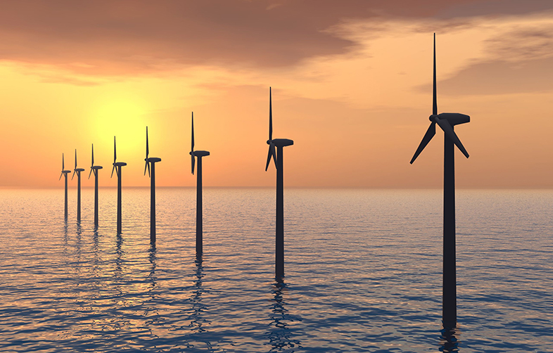 Renewable energy - windmills on water